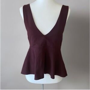 NWT Urban Outfitters Maroon / Wine Deep V Tank